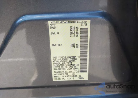 2017 Nissan Leaf S z USA, uszkodzony, nr VIN 1N4BZ0CP3HC301725